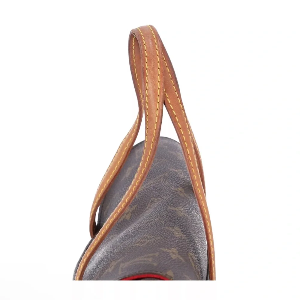 Louis Vuitton Sonatine M51902 Monogram Canvas Handbag Flap Satchel Brown
